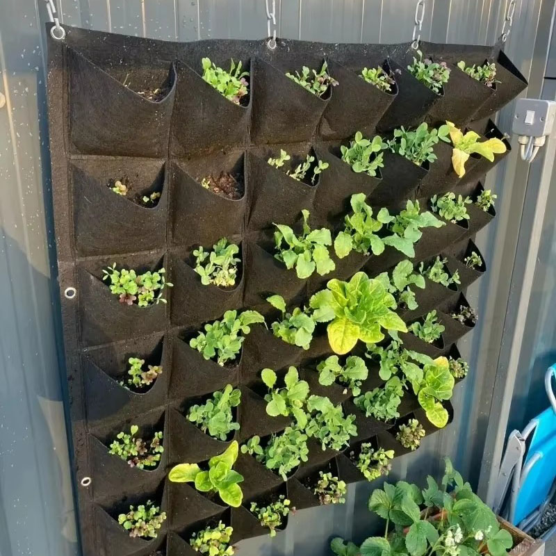 Agriculture Vertical Farming - Multi-bolso verde vertical pendurado jardim plantador