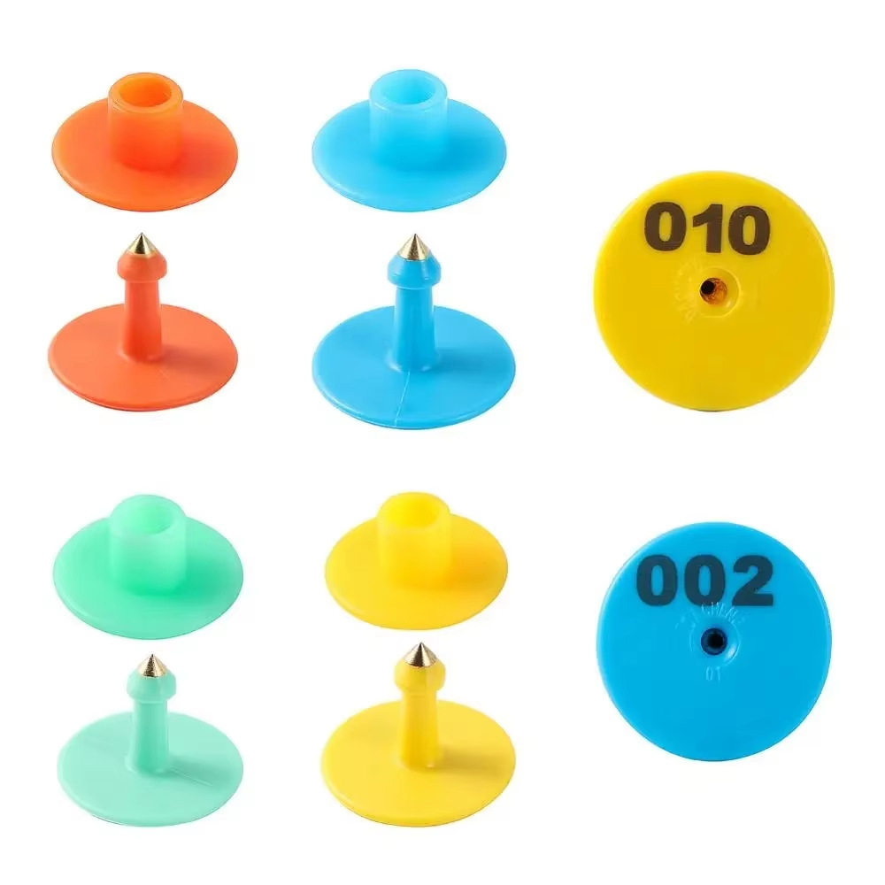 Livestock Ear Tag - 100 Etiquetas de Orelha para Suínos
