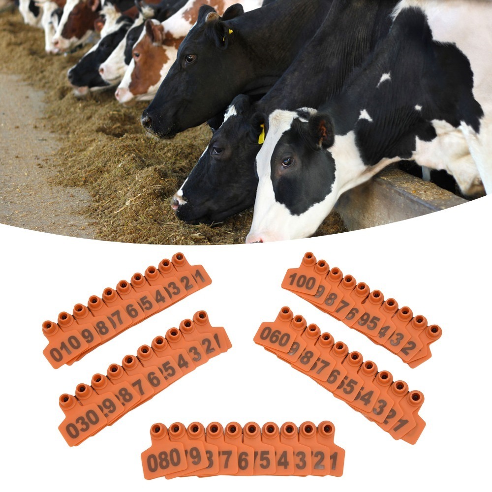 100 Peças de Etiqueta de Orelh - Livestock Ear Tag avaliação e preço