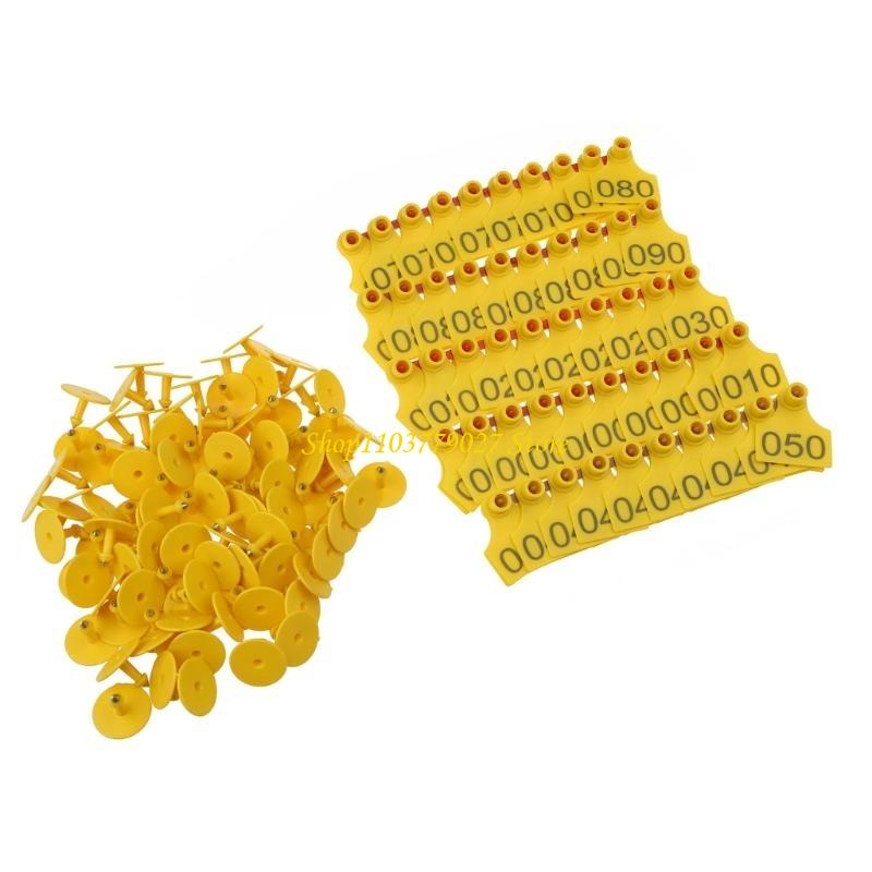 C4DF 001-100 Número etiquetas  - Livestock Ear Tag avaliação e preço