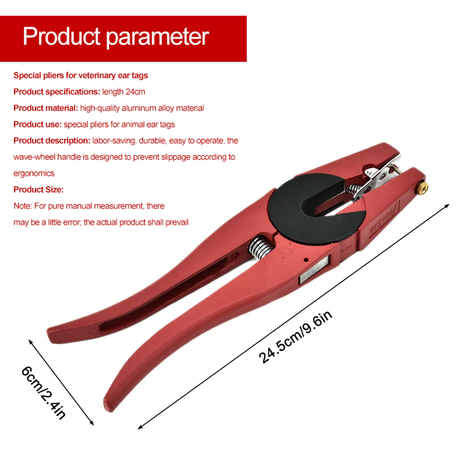 Alicate Ergonômico Vermelho de - Livestock Ear Tag avaliação e preço