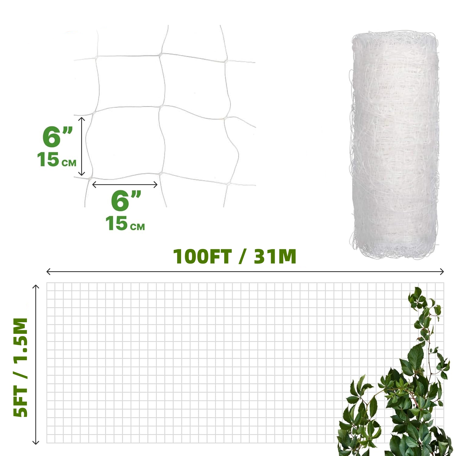 Rede de treliça de plástico 4x - Agriculture Vertical Farming avaliação e preço